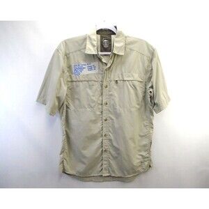 REI Men’s Sahara Tech Short Sleeve Hiking Outdoors Fishing Shirt Size L Vented